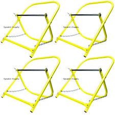 4 Pk Cable Caddy Catv Wire Installer Spool Reel Holder Folding Yellow Sky6005 X4