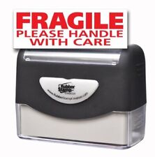 Fragile Please Handle With Care Pre-inked Stamp - Red Ink Large Fragile - 3