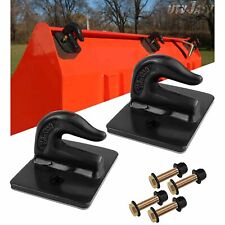 2pcc 38 Bolt On Grab Chain Hooks For Skid Steer Loader Plate Tractor Bucket