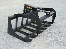 Tractor Skid Steer Attachment - 48 Root Rake Grapple Bucket - Free Ship