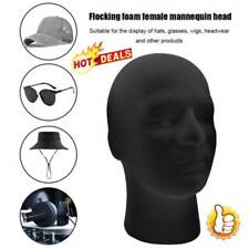 Male Foam Black Mannequin Head Display Wig Hat Glasse 2023-