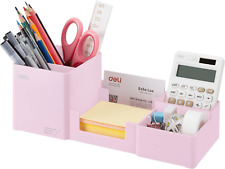 Desk Organizer Plastic Desktop Organizer With Pencil Holder And Sticky Note Tra