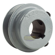 Cast Iron 2 Single Groove Pulley Belt A Section 4l V Style For 34 Keyed Shaft