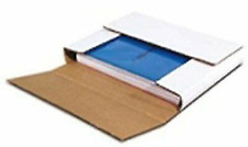 50 Booklet 400pg Bookfold 12-18x9-18x2 White Multi Depth Corrugated Mailer Box