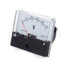 Us Stock Analog Panel Volt Voltage Meter Voltmeter Gauge Dh-670 0-50v Dc
