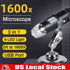 3in1 8led 1600x 10mp Usb Digital Microscope Endoscope Magnifier Camerastand