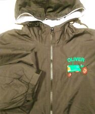 Oliver 77 Tractor Black Full Zip Hooded Embroidered Black Jacket Wpockets
