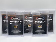 Bcw Magnetic Card Holder 35pt Point With Uv Protection Lot Of 5 Holders