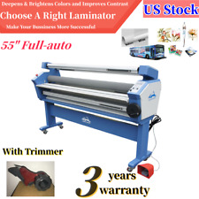 55in Full-auto Wide Format Cold Laminator Heat Assist With Trimmer Usa