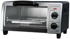 Blackdecker 4 Slice Toaster Oven Stainless Steel Easy Controls Chrome