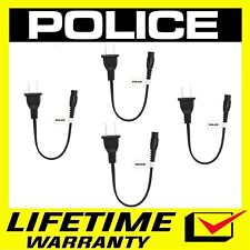 Police Stun Gun Charger Charging Cord Universal Fits All Models Brands 4 Pack