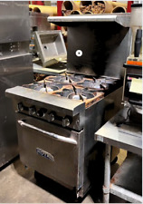 Used 24 Commercial Restaurant Royal 4 Burner Gas Range Standard Oven