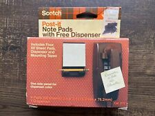 Vintage Post-it Note Dispenser - Scotch - Wall Or Desk - 3 X 3 W4 Pads