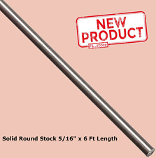 Stainless Steel Solid Round Stock 516 X 6 Ft Length 303 Unpolished 72 Rod New