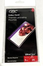 Swingline Gbc Index Card Thermal Laminating Pouch 5 Mil 25 Pouches 8-packs