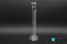 Pyrex Astm 100ml Single Scale Graduated Cylinder Hex Base 3022-100 With Warranty