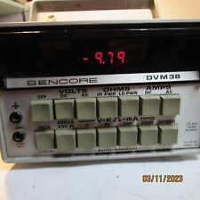 Sencore Dvm 38 Volts Ohms Amps Tester
