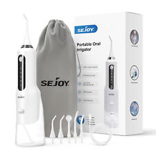 Sejoy Water Flosser Pick For Teeth 5 Mode 5 Nozzle Dental Oral Irrigator Cleaner