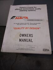 Alkota 3122 Owners Manual
