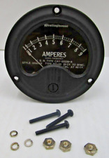 Vintage Westinghouse 1208683 2 Panel Meter Amperes Nt-33 Cay-22239-a