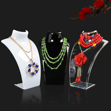 Mannequin Bust Jewelry Necklace Pendant Neck Model Stand Display Rack Holder