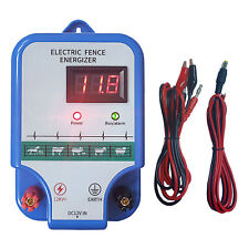 8km Dc 12v Electric Fence Energizer Controler For Sheep Cattle Horse Poultry