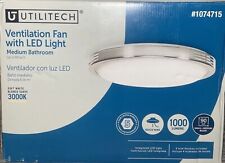 Utilitech 7105-06 Ventilation Fan Led Light 4 Finishes 90 Cfm 2.0 Sones Open Box