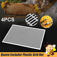 4 Pack 10 Frame Plastic Queen Bee Excludertrapping Net Grid Beekeeping Tool Kit