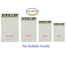 Each 100 6x9 9x12 10x13 12x15.5 Poly Mailers Shipping Envelopes Sealing Bags