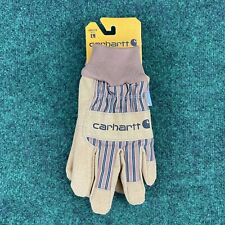 Carhartt Mens Gloves Size Large New Insulated Duck Synthetic Suede Knit Cuff