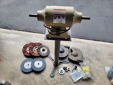 Jet 1.5hp 10 Shop Bench Grinder With Stand Wheels All Parts - Local Pickup