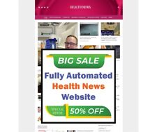 Fully Automated Health News Website Wordpress For Sale - For Adsense Amazon Ads