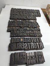 Vintage Wood Type Letterpress Printing Blocks Different Style 165 Pcs Press Lot