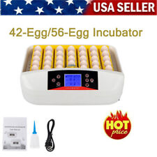 Automatic Hatching Incubator Egg Candler 56 Egg Turner Duck Pigeon Birds Poultry