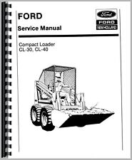 Ford Cl30 Cl40 Skid Steer Loader Service Repair Manual