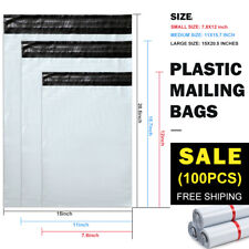 100pcs Self Seal Postal Packaging Bags Plastic Mailing Packing Postage Bags Grey