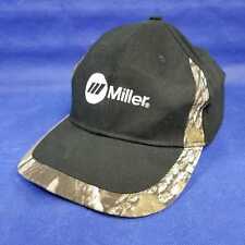 Miller Black And Camo Baseball Cap One Size Adjustable