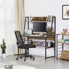 Computer Desk With Hutch Home Office Desk Study Workstation Table With Bookshelf