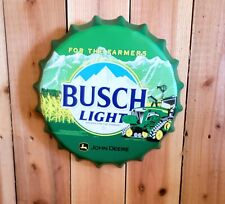 Busch Light J - D Large Bottle Cap Metal Beer Sign Man Cave Bar Decor