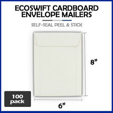 100 - 6x8 Ecoswift Brand Self Seal Cardboard Cddvd Envelope Mailers 6 X 8