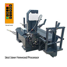 Skid Steer Firewood Wood Processor 30 Ton Log Splitter Forestry Machinery