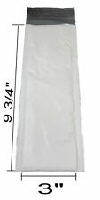 25 3x10 Poly Bubble Mailer Envelope Shipping Wrap Plastic Mailing For Ties Etc