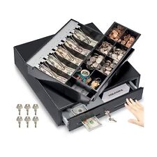 16 Manual Push Open Cash Register Drawer For Point Of Sale Pos System Bla...