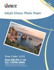 230gsm Inkjet Paper Printing Glossy Photo Paper 8.5x11 100sheets 11.1mil Uinkit