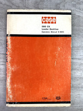 Case 580 Ck Loader Backhoe Operators Manual 9-1885 Paper Book
