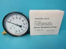 Jsc Jones Stephens Corp Pressure Gauge 3.5 Face 0-100 Psi 14 Lower G62-100