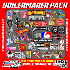 Boilermaker Pack 40 Welder Stickers Hardhat Sticker Decals Welding Hood