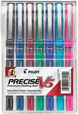 Pilot Precise V5 Premium Rolling Ball 7 Color Pen Set Extra Fine 0.5 Mm