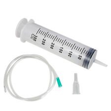 300ml Large Capacity Plastic Syringe W3.2ft Tube For Hydroponics Lab Measuring