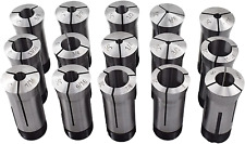 15-pack Precision 5c Square Collet Set 18in-1in Mill Chuck Holder